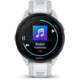 Garmin Forerunner 165 Music 43mm Watch, Mist Gray/Whitestone, 010-02863-31