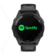 Garmin Forerunner 265 Watch, Black Bezel and Case w/ Black/Powder Gray Silicone Band, 010-02810-00