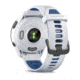 Garmin Forerunner 265 Watch, Black Bezel w/ Whitestone Case and Whitestone/Tidal Blue Silicone Band, 010-02810-01