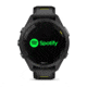 Garmin Forerunner 265S Watch, Black Bezel and Case w/ Black/Amp Yellow Silicone Band, 010-02810-03