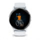 Garmin Venu 3 Watch, Silver Stainless Steel Bezel w/ Whitestone Case and Silicone Band, 010-02784-00