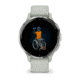 Garmin Venu 3S Watch, Silver Stainless Steel Bezel w/ Sage Gray Case and Silicone Band, 010-02785-01