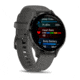 Garmin Venu 3S Watch, Slate Stainless Steel Bezel w/ Pebble Gray Case and Silicone Band, 010-02785-00