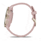 Garmin Venu 3S Watch, Soft Gold Stainless Steel Bezel w/ Dust Rose Case and Silicone Band, 010-02785-03