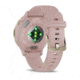 Garmin Venu 3S Watch, Soft Gold Stainless Steel Bezel w/ Dust Rose Case and Silicone Band, 010-02785-03