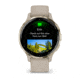 Garmin Venu 3S Watch, Soft Gold Stainless Steel Bezel w/ French Gray Case and Silicone Band, 010-02785-02