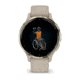 Garmin Venu 3S Watch, Soft Gold Stainless Steel Bezel w/ French Gray Case and Silicone Band, 010-02785-02