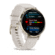 Garmin Venu 3S Watch, Soft Gold Stainless Steel Bezel w/ Ivory Case and Silicone Band, 010-02785-04