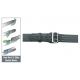 Gould &amp; Goodrich E-Z Slide Duty Belt, 4 Row Stitched, 36, Nickel, Hi-Gloss, H49-36C4R