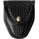 Gould &amp; Goodrich ASP/Hiatt Handcuff Case, Basket Brass Snap, Black Weave, B470WBR