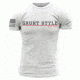 Grunt Style Men's Collegiate Tee Shirt, White, Large GS2076-L