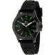 H3 Tactical H3.602431.09 Colors Mens Watch - Black Rubber Band, Black Dial, Green Markers