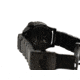 Hazard 4 Heavy Water Diver, 50mm Titanium Watch Bracelet with Tritium, Black Dial, White Texts, Blue/Red Tritium, HWD-TIPV-B-KW-GGYG