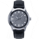 Heritor Automatic Bradford Leather-Band Watch w/Date, Gray/Black, One Size, HERHS1108