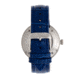 Heritor Automatic Jasper Skeleton Leather-Band Watch, Silver/Blue, One Size, HERHR8705