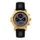 Heritor Automatic Legacy Leather-Band Watch w/Day/Date, Gold/Black - Mens, HERHR9703