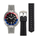 Heritor Automatic Matador Box Set with Interchangable Bands and Date Display, Red/Blue, One Size, HERHR9303