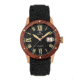 Heritor Automatic Wooden Bezel Leather Band Watch /Date , Rose Gold/Black, HERHS1605, Rose Gold/Black, One Size, HERHS1605