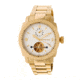 Heritor Helmsley Semi-Skeleton Dial Bracelet Watch, Gold/White, Standard HERHR5003
