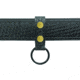 HERO'S PRIDE AirTek C-Cell Single Ring Flashlight Holder w/ Brass Snaps &amp; Black Metal Rings, Plain, Black, 1493MPA
