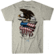 HOWITZER Blue Collar Eagle S/S Tee - Mens, Charcoal Heather, Small, CV7115-CHHE-S