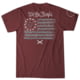 HOWITZER Cannon Flag S/S Tee - Men's, Burgundy Heather, Small, CV7040-BUHE-S