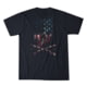 HOWITZER Skull Flag S/S Tee - Men's, Dk.Navy, Extra Large, CV6610-DKNV-XL