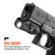 iPROTEC Mycro Rail Mount Gun Light, 300 Lumen, IPR-LGT-1001