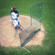 Jugs Sports 7-foot Quick-Snap L-Shaped Baseball Screen S2000 