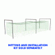 Jugs Sports Batting Cage Frame No. 10 - 59x16 x 12ft high - for No. 119, 191 Light-Med. Netting FRM290