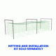 Jugs Sports Batting Cage Frame No. 8 - 59x15 x 11ft high - for No. 119, 191 light and medium netting FRM800