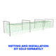 Jugs Sports Batting Cage Frame No. 8 - for heavy netting FRM805