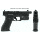 Leapers UTG Compact Pistol Laser, Green, Ambidextrous, Black, SCP-LS279S-A