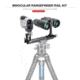 Leofoto FDM-01 Binocular Rangefinder Rail Kit, 23 cm, Black, FDM-01