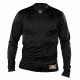Louisville Slugger Adult Slugger Compression-Fit Crew Long Sleeve Shirt,Black,Large LS1515-AL-BK