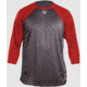Louisville Slugger Adult Slugger Loose-Fit 3/4 Sleeve Shirt,Grey/Red,XL LS1526-YXL-GY-RD