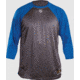 Louisville Slugger Adult Slugger Loose-Fit 3/4 Sleeve Shirt,Grey/Royal,XL LS1526-AXL-GY-RY