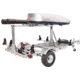 Malone Auto Racks Mega LowBed Trlr w/Tier, Spare, 2 Sets Saddle Up, Cargo Box, 2 Rod Tubes, MPG550-LBS