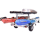 Malone Auto Racks Mega LowBed Trlr w/Tier, Spare, 2 Sets Saddle Up, Cargo Box, 2 Rod Tubes, MPG550-LBS