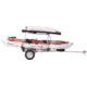 Malone Auto Racks MicroSport LowBed 2 Kayak Trailer Package, 2 Sets MegaWing, Cargo Box, Rod Tube, Spare Tire, MPG464-LBTM