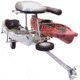 Malone Auto Racks MicroSport LowBed 2 Kayak Trailer Package, 2 Sets MegaWing, Cargo Box, Rod Tube, Spare Tire, MPG464-LBTM