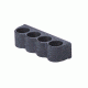 SureShell Side Mount Shell Carrier, Black, 4-Shell, Right Side, 12-Gauge, for Remington 870