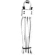 Milspec Plastics Cobra Cuffs, White, Case of 100 pcs, MS24D-250-W