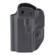 Mission First Tactical AIWB/OWB Series, Appendix/Inside/Outside Waistband Holster, Fits Springfield Hellcat Pro, Boltaron, Black, Ambidextrous, Includes 1" Belt Clip, HSFHCPROAIWBA-BL