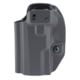 Mission First Tactical AIWB/OWB Series, Appendix/Inside/Outside Waistband Holster, Fits Tauus GX2, Boltaron, Black, Ambidextrous, Includes 1" Belt Clip, HTGX2AIWBA-BL