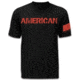Mission First Tactical American T-Shirt, Black, Small MFTAMT-BL-S