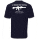 Mission First Tactical American T-Shirt, Navy Blue, Small MFTAMT-N-S