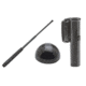 Monadnock Patrol Kit 2632 w/26in Baton in Black Chrome w/Foam Grip &amp; Hindi Baton Cap, and a 360 Degree Swivel Baton Holder in BasketWeave Black 1001598