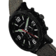 Morphic M86 Series Chronograph Leather-Band Watch, Black/Olive, One Size, MPH8606