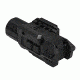VISM Pistol Flashlight w/ Strobe And Red Laser, Gen 3, CR123A, Red/White, 200 Lumens, Black, VAPFLSRV3